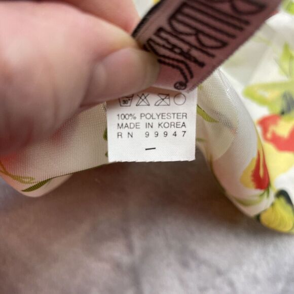 Vintage Bill Blass Butterfly Scarf Rectangular 12.5"x61" Satin Stripe Sheer - Picture 3 of 6